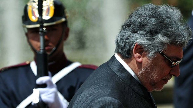 Presidente Fernando Lugo em Bogotá, em 2012 Presidente Fernando Lugo em Bogotá, em 2012