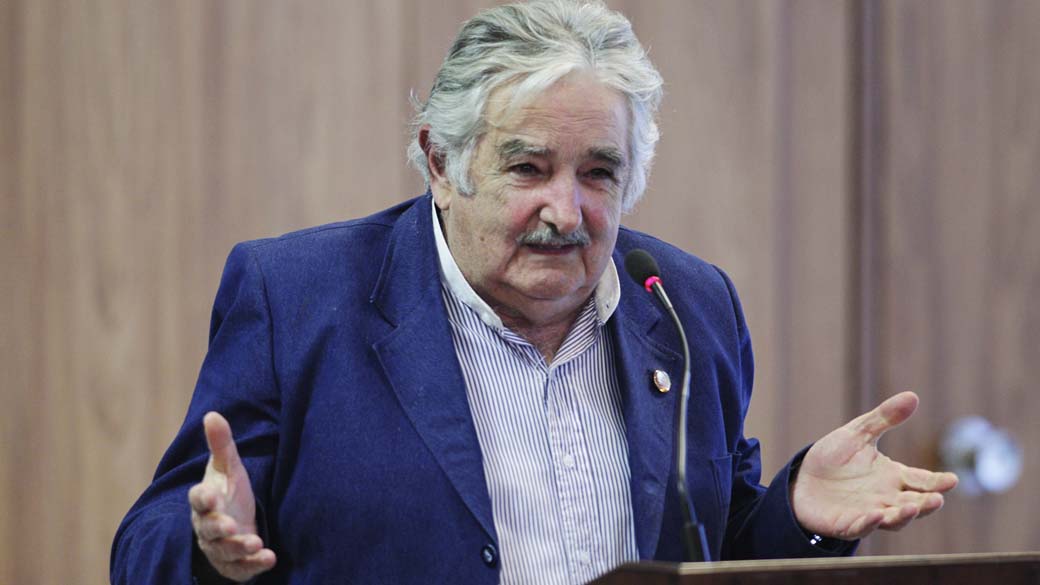 O presidente uruguaio Jose Mujica durante conferência do Mercosul, em Brasília