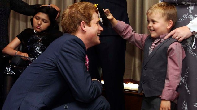 Príncipe Harry durante cerimônia de premiação da WellChild, organização que cuida de crianças doentes no Reino Unido