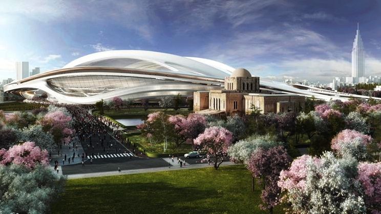 Projeto do estádio olímpico de Tóquio para os Jogos de 2020: cancelado