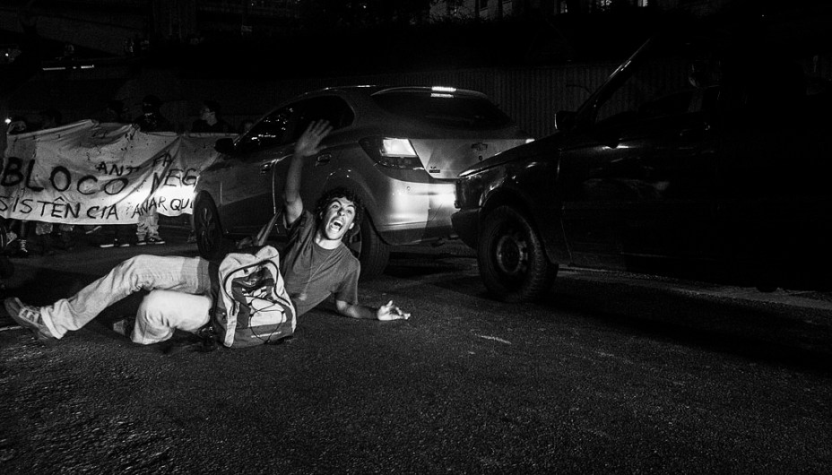 Manifestação contra o aumento de passagens em São Paulo. Protesto fechou a Avenida Paulista