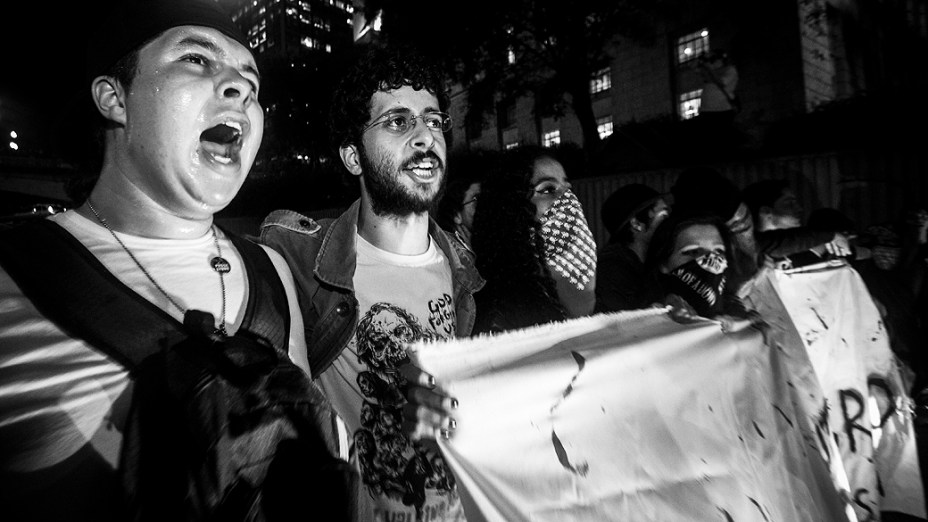 Manifestação contra o aumento de passagens em São Paulo. Protesto fechou a Avenida Paulista