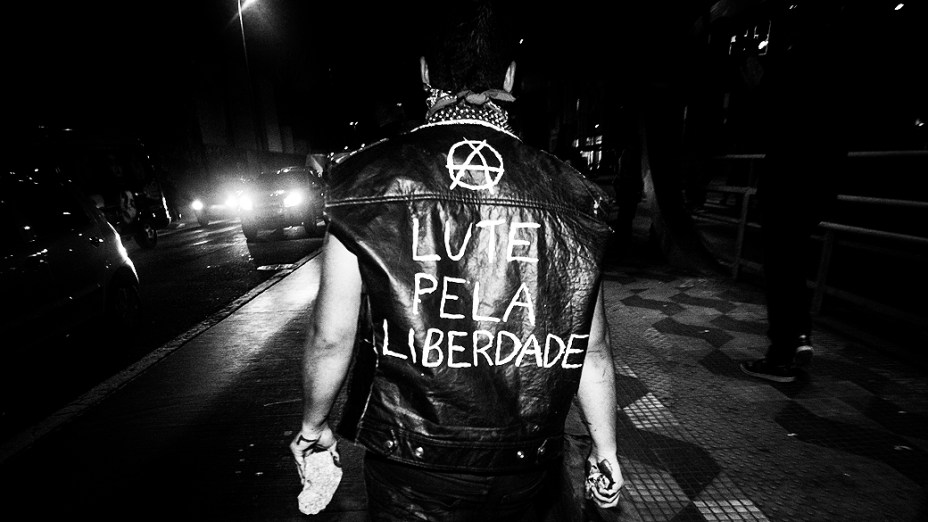 Manifestação contra o aumento de passagens em São Paulo. Protesto fechou a Avenida Paulista