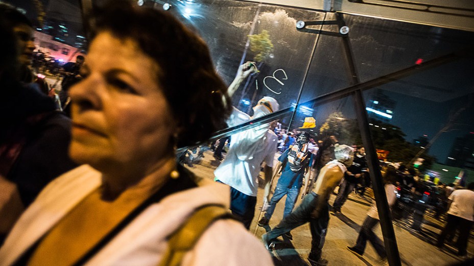 Manifestação organizada pelo movimento Passe Livre, em São Paulo