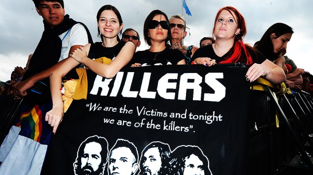 Público aguarda apresentação do The Killers no Lollapalooza