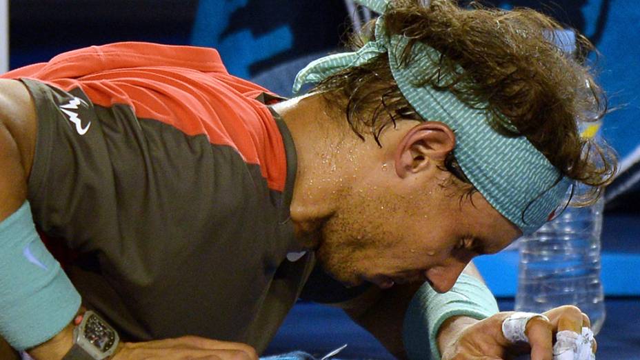 Rafael Nadal, durante a final do Aberto da Austrália