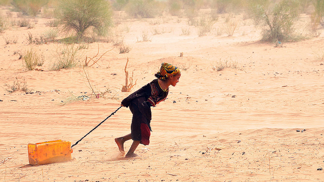 Criança em campo de refugiados no sudoeste da Mauritânia. País tem a maior proporção de escravos no mundo