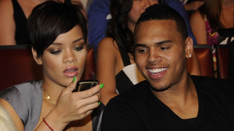 Rihanna e Chris Brown no MTV Movie Awards 2008