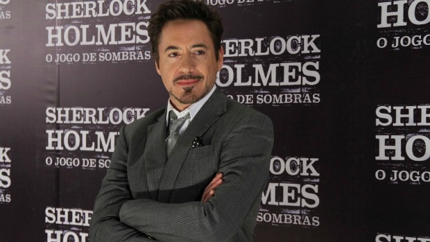 O ator Robert Downey Jr na pré-estreia do filme Sherlock Holmes: o Jogo de Sombras, no Rio de Janeiro