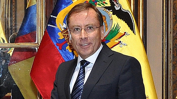 O diplomata Rodrigo Riofríio, agora ex-embaixador equatoriano no Peru