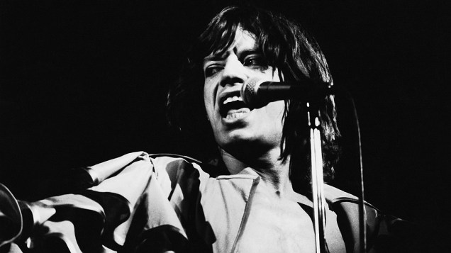 O vocalista Mick Jagger em 1976