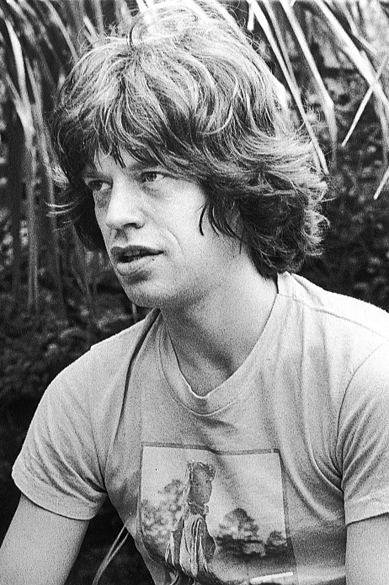Mick Jagger, vocalista do conjunto Rolling Stones em 1975