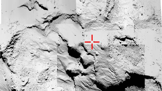 Local escolhido pelos cientistas da Missão Internacional Rosetta para o pouso no cometa foi chamado inicialmente de "ponto J" e rebatizado de Agilkia, em um concurso popular