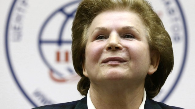 <p>A russa Valentina Tereshkova, primeira mulher a ir ao espaço</p>