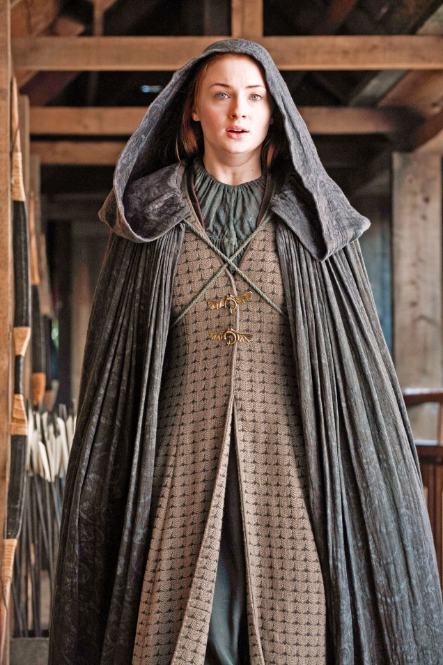 Sansa (Sophie Turner) na quinta temporada de Game of Thrones