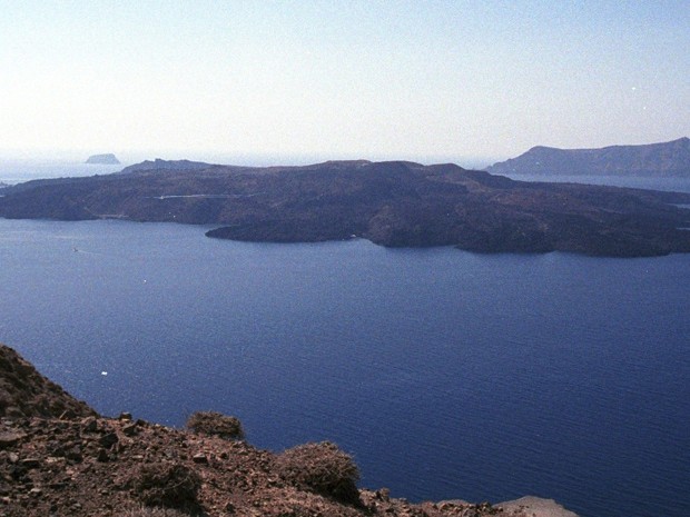Arquipélago de Santorini. Ilhas sofreram com erupção de vulcão há 3.600 anos