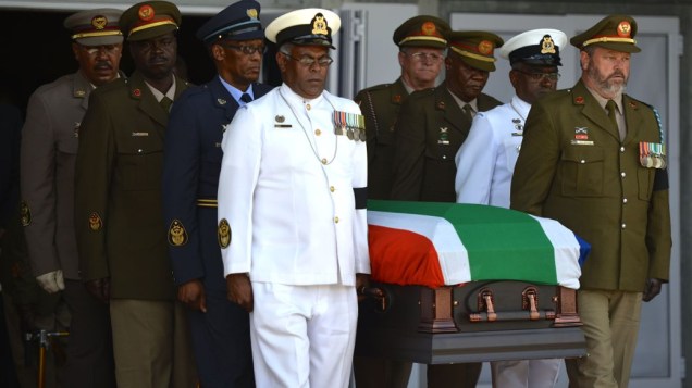 O sepultamento de Nelson Mandela em Qunu, África do Sul