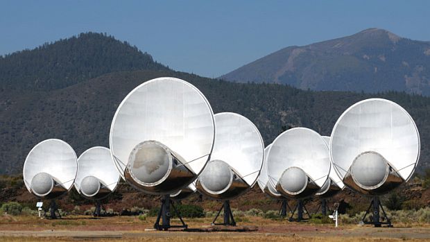 As antenas do programa SETI tentavam captar sinais alienígenas