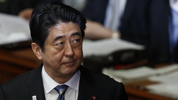 O primeiro-ministro japonês Shinzo Abe