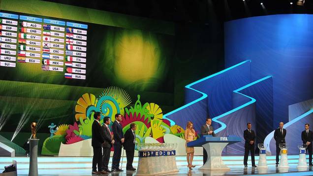 Cerimônia do sorteio dos grupos da Copa de 2014