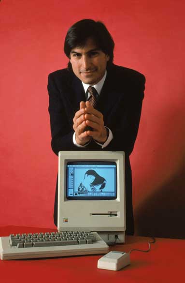 Steve Jobs apresenta o computador Macintosh 128K, 1984<br><br>