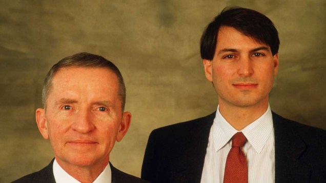 Steve Jobs e Ross Perot, janeiro de 1987