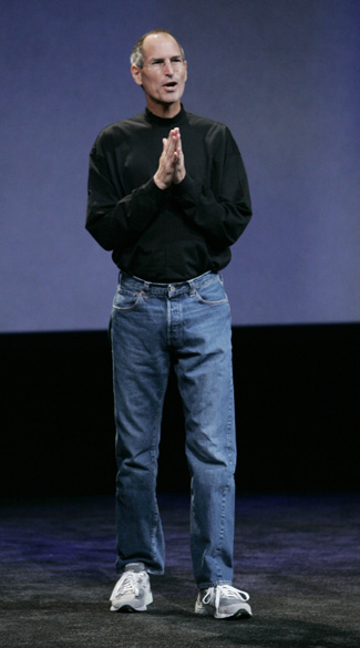 Steve Jobs durante evento da Apple, Califórnia