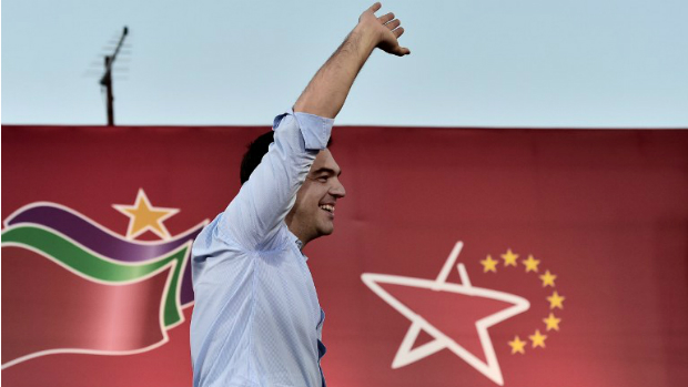 Alexis Tsipras, líder da coalizão de extrema-esquerda da Grécia