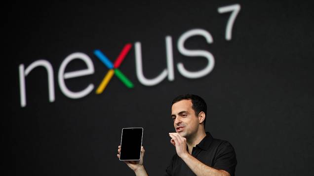 Hugo Barra, diretor de produtos mobile da empresa, apresenta o tablet Nexus 7