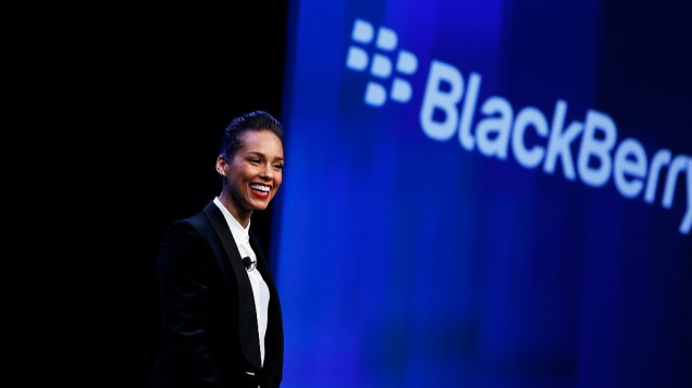 Cantora e compositora Alicia Keys é apresentada como diretora criativa global da Blackberry, em Nova York