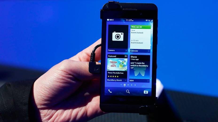 Lançamento do novo Blackberry RIM 10, em Nova York