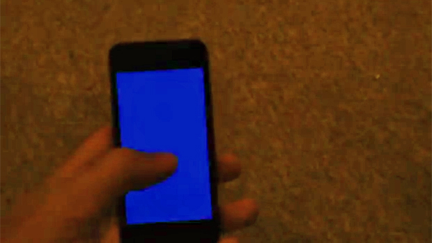 Tela azul do iPhone