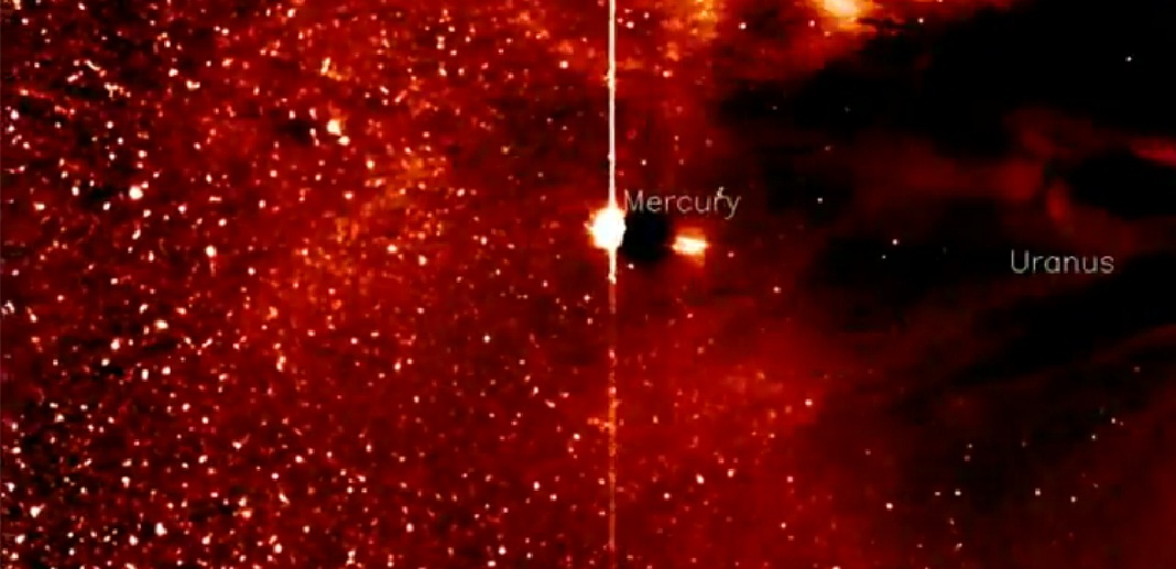 Tempestade solar atinge Mercúrio