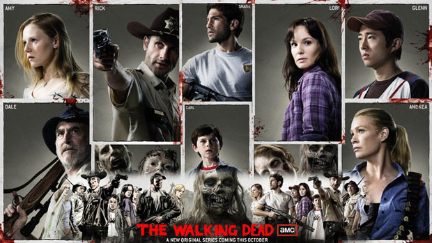 Cartaz oficial de divulgação da nova série da AMC, The Walking Dead