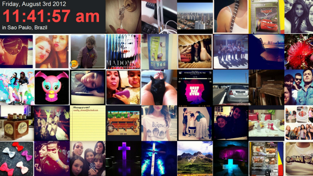 Captura de tela do projeto on-line This is Now