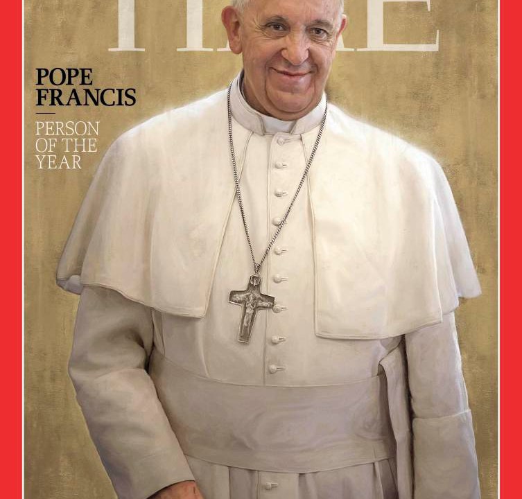 Capa da Time com o papa Francisco