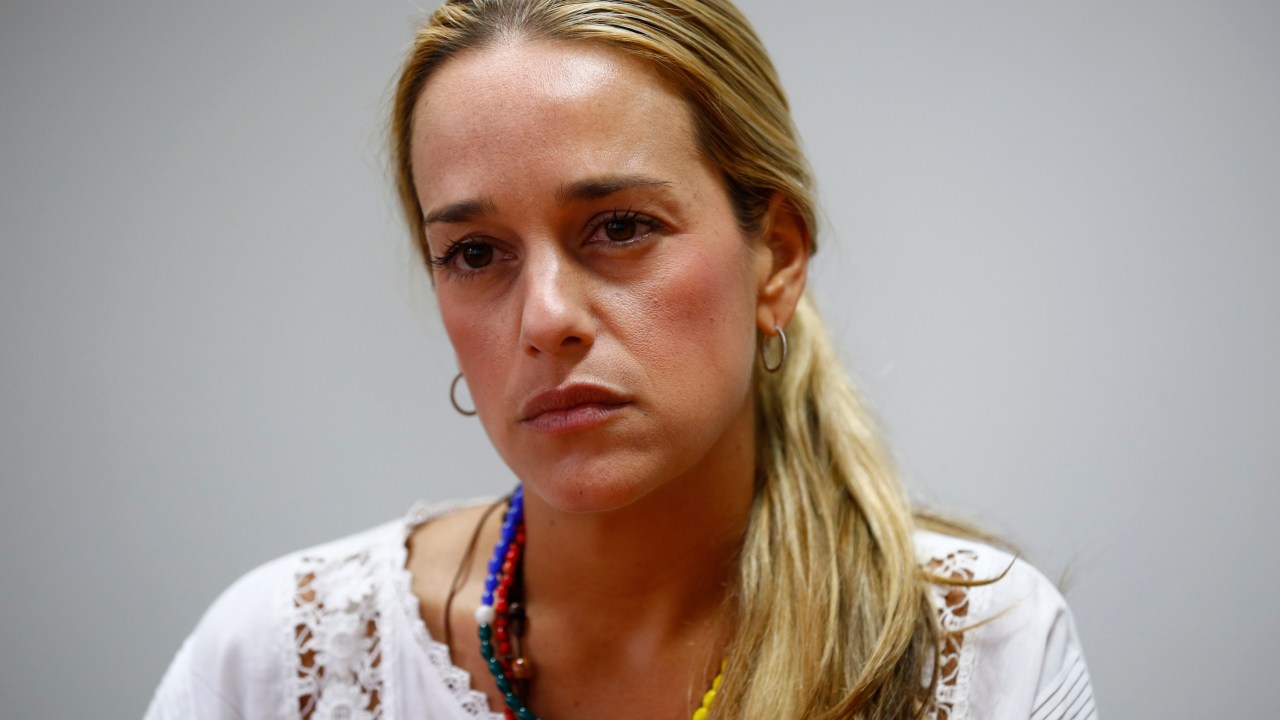 Lilian Tintori, mulher do líder da oposição venezuelana Leopoldo López