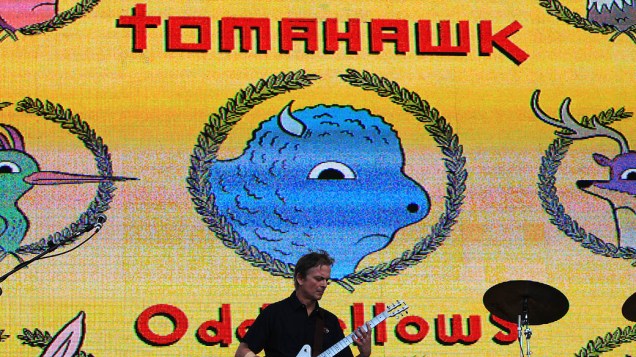Apresentação do Tomahawk durante o segundo dia do Lollapalooza, em São Paulo