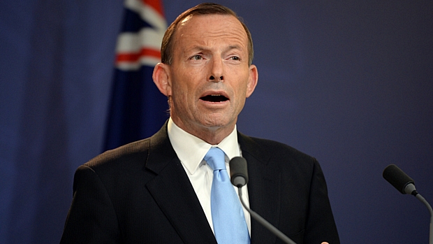 O premiê Tony Abbott