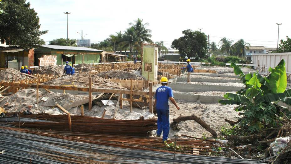 Obras no campus da Universidade Federal Fluminense (UFF) em Rio das Ostras