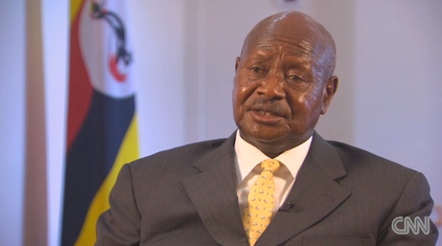 O presidente de Uganda, Yoweri Museveni