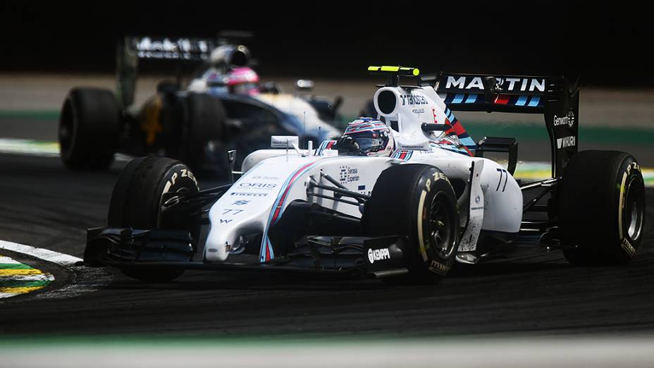 O companheiro de equipe de Felipe Massa, o finlandês Valtteri Bottas no GP Brasil de Fórmula 1 