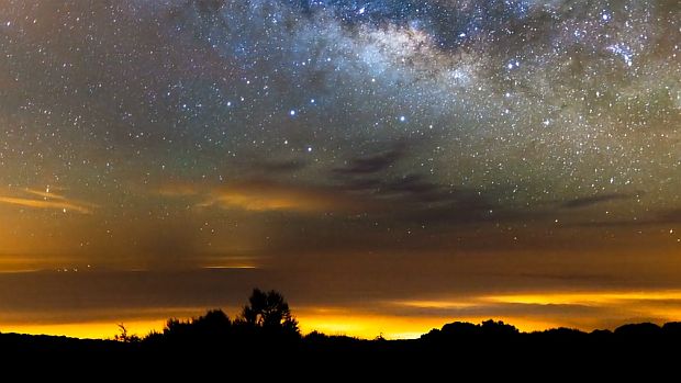 Abóbada celeste: a Via Láctea vista da montanha mais alta da Espanha