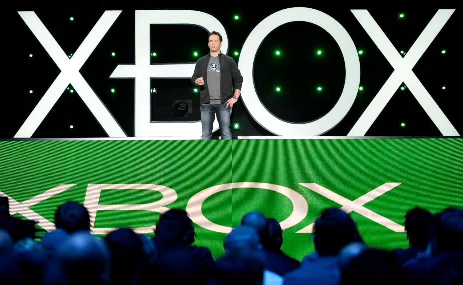 Phil Spencer, chefe da divisão Xbox da Microsoft e Microsoft Studios, fala durante E3 em Los Angeles