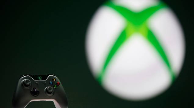 Joystick do novo Xbox One apresentado pela Microsoft durante evento em Redmond, Washington