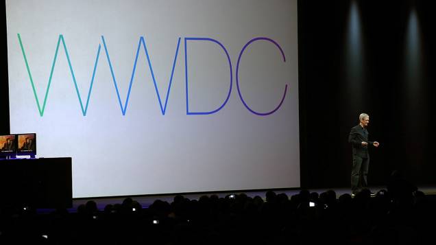 Tim Cook, CEO da Apple, durante o WWDC 2014, em São Francisco