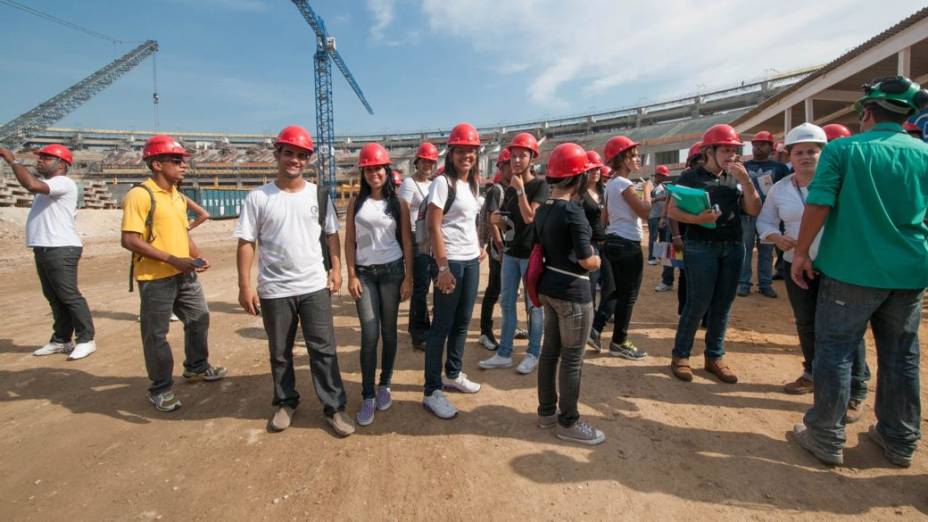 Visitação pública às obras do Maracanã, no Rio de Janeiro