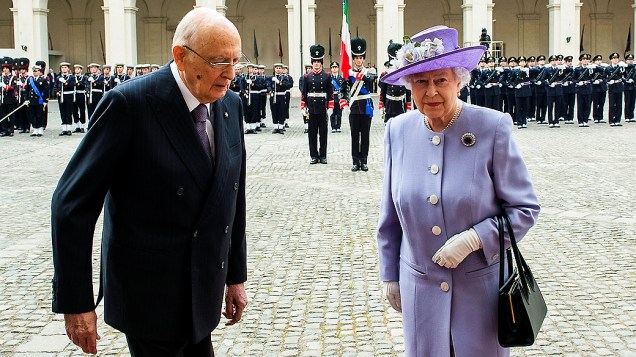 A rainha Elizabeth II visitou Roma pela primeira vez em catorze anos nesta quinta-feira (3)