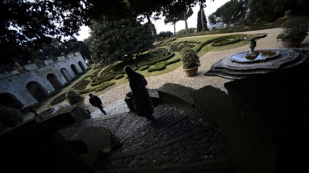 Vista do complexo de Castel Gandolfo, onde Bento XVI permanecerá por dois meses após a renúncia
