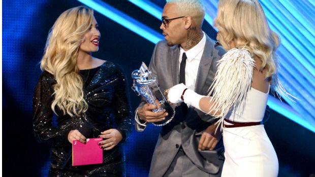 Demi Lovato no VMA, premia&ccedil;&atilde;o da MTV americana, em 2012